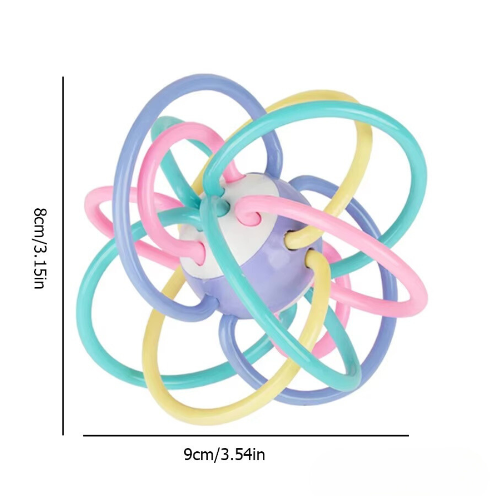 Chocalho mordedor de silicone - Ideal para bebês em fase de dentição