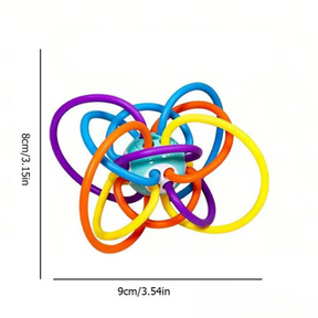 Chocalho mordedor de silicone - Ideal para bebês em fase de dentição
