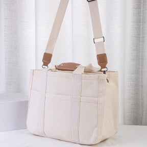 Bolsa Allure - Tote Bag em Canvas com Alça Transversal